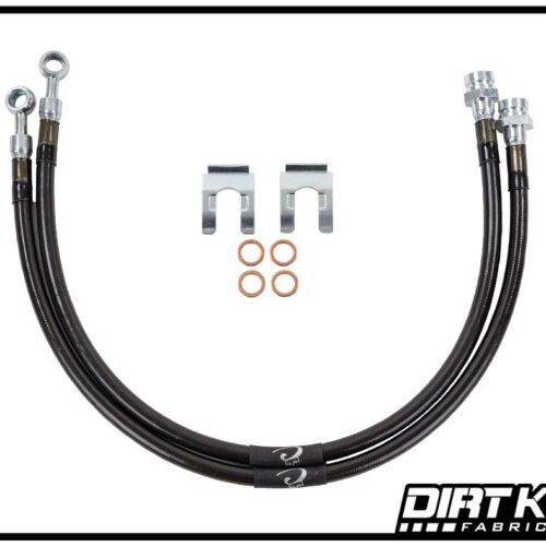 Dirt King Fabrication Brake Lines | 10mm Banjo x 12mm-1.0 FIF DK-230836K-GY