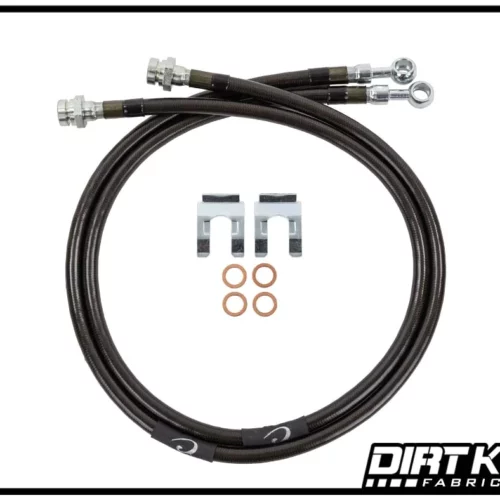 Dirt King Fabrication Brake Lines | 10mm Banjo x 10mm-1.0 FIF DK-230736K-GY