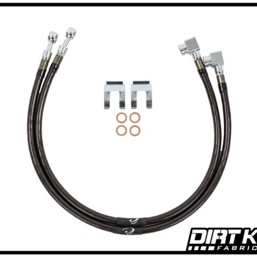 Dirt King Fabrication Brake Lines | 10mm Banjo x 10mm-1.5 FIF DK-231029K-GY