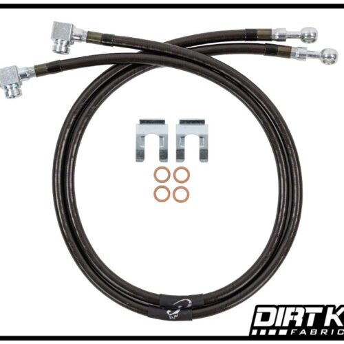 Dirt King Fabrication Brake Lines | 10mm Banjo x 10mm-1.5 FIF DK-231025K-GY