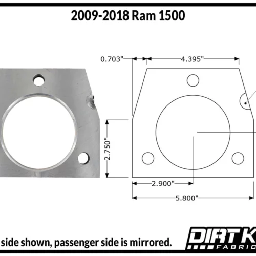 Dirt King Fabrication Snout Blocks Ram 2009-2018 1500 DK-542967
