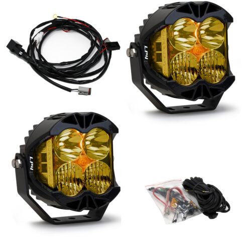 Baja Designs LP4 Pro LED Auxiliary Light Pod – Driving/Combo / Amber Lens (Pair) 297813